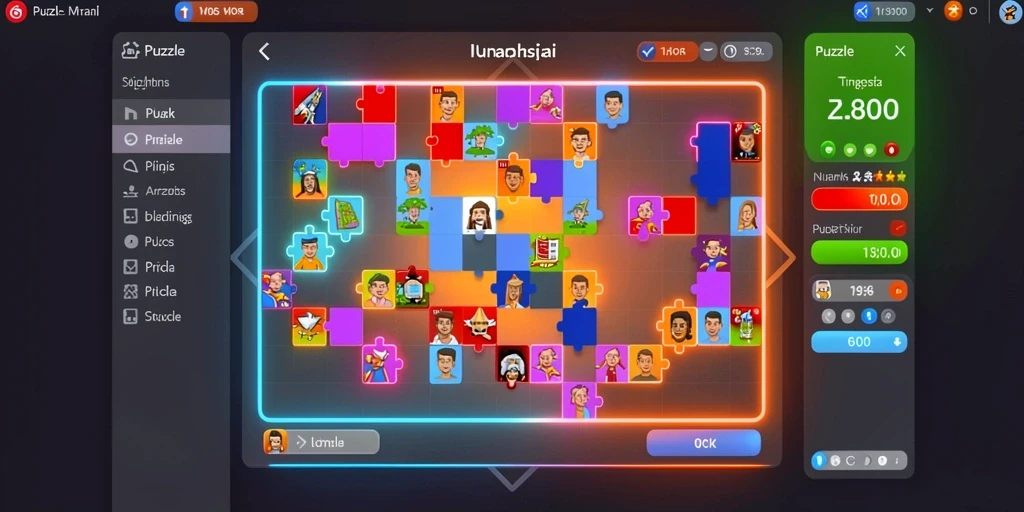 Tangkapan layar dengan variasi tema permainan yang menarik.