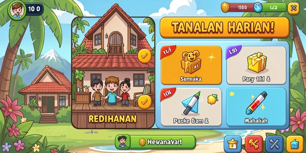 Fitur bonus harian yang membuat permainan lebih menguntungkan.